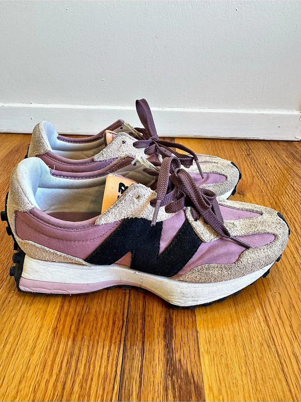 New Balance 327 Women's Sneakers Pink Brown US 6.5 W